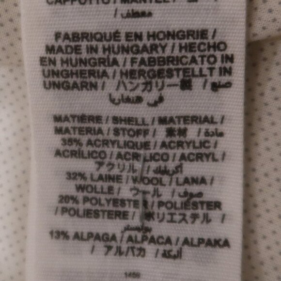 Bonpoint baby Boniface Tweed Coat jacket wool alpaca green multi thick hood 6 MS - Picture 8 of 12